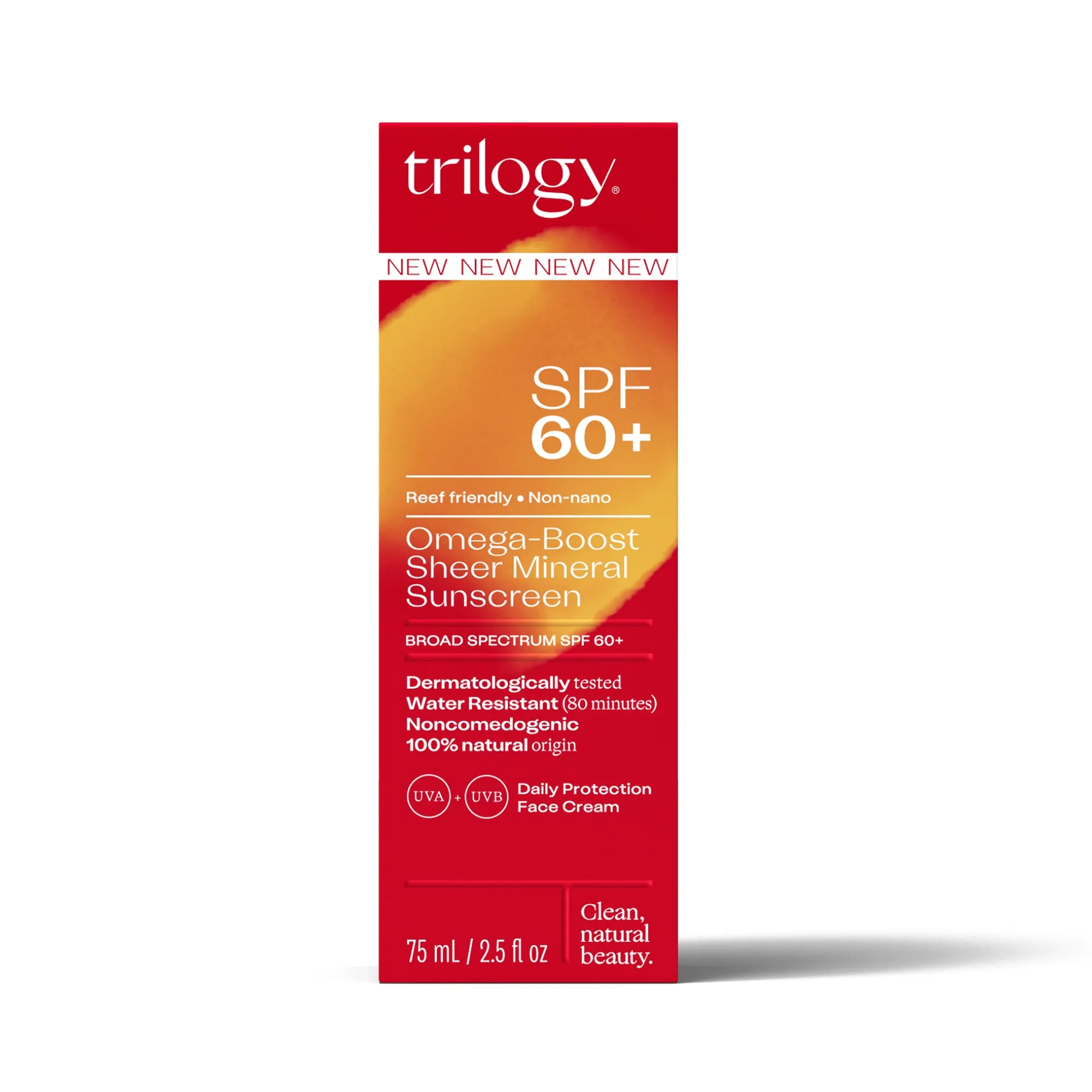 SPF 60  Omega-Boost Sheer Mineral Sunscreen, 2.5 fl oz