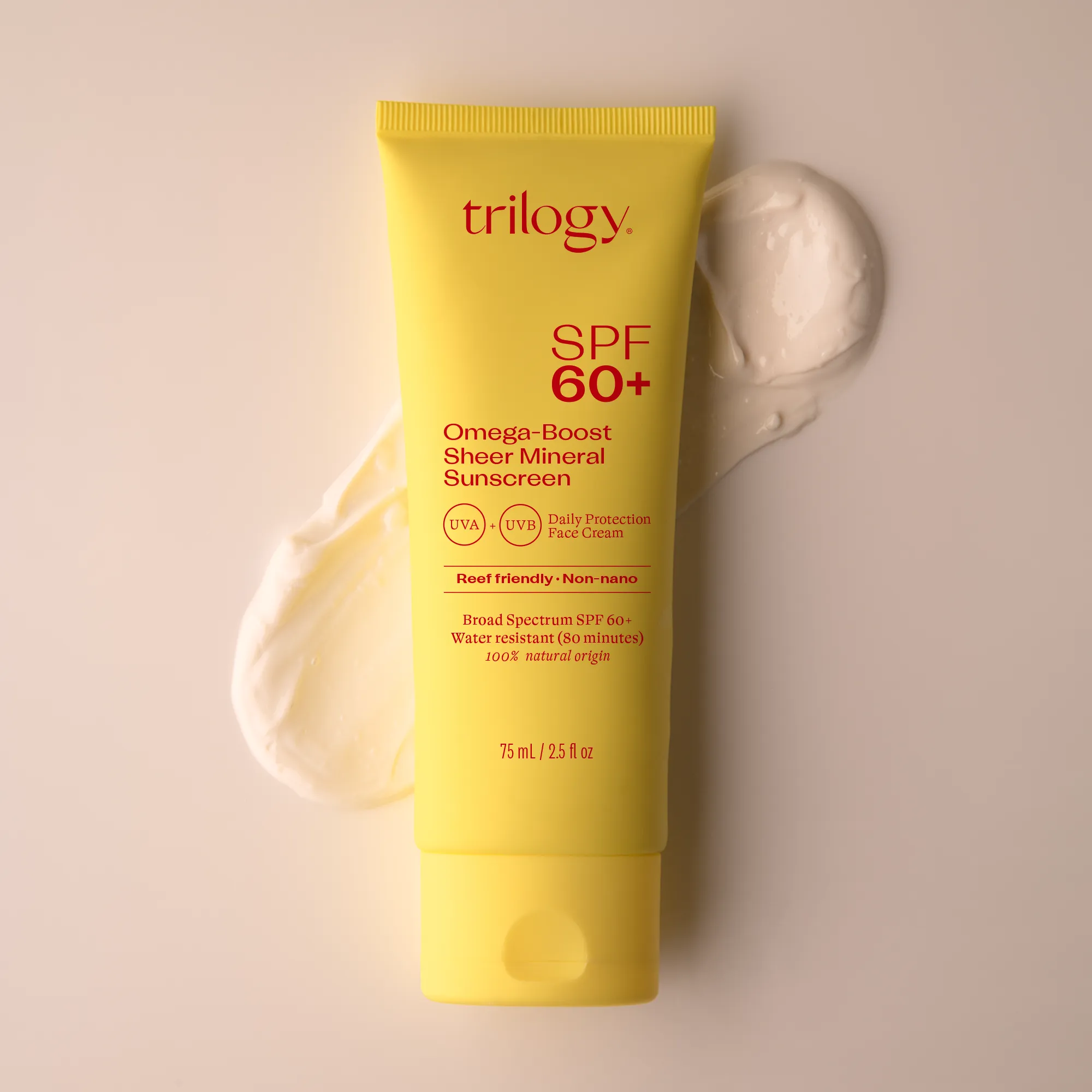 SPF 60  Omega-Boost Sheer Mineral Sunscreen, 2.5 fl oz