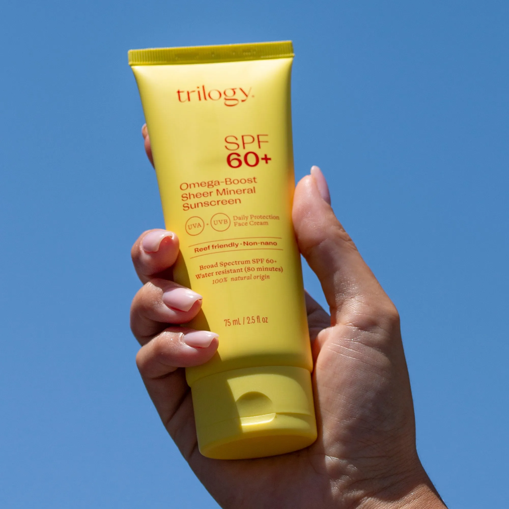 SPF 60  Omega-Boost Sheer Mineral Sunscreen, 2.5 fl oz
