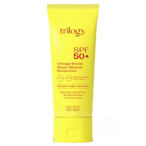 TRILOGY Omega-boost Sheer Mineral Sunscreen SPF50  (75ml)