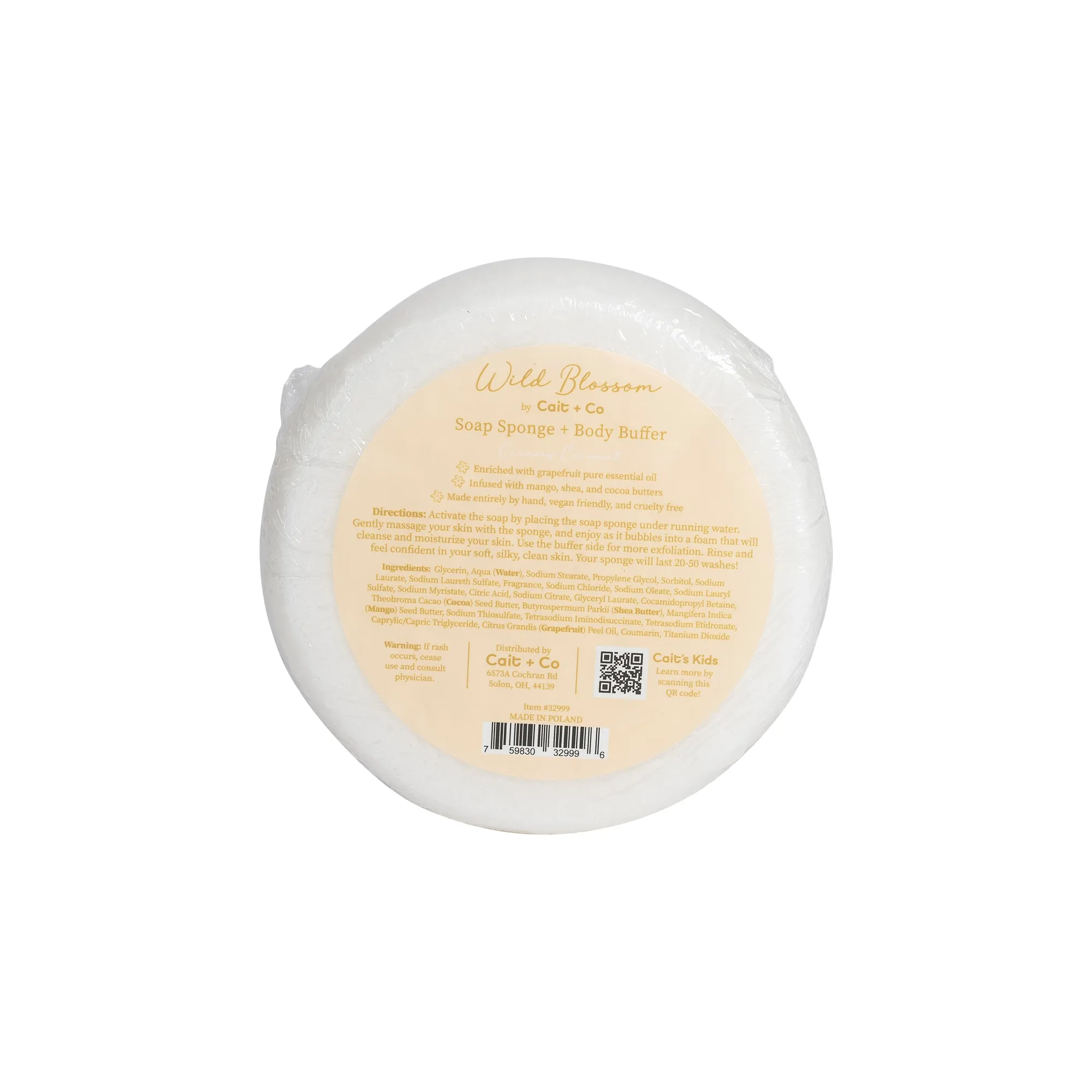 Wild Blossom Body Buffer - Creamy Coconut