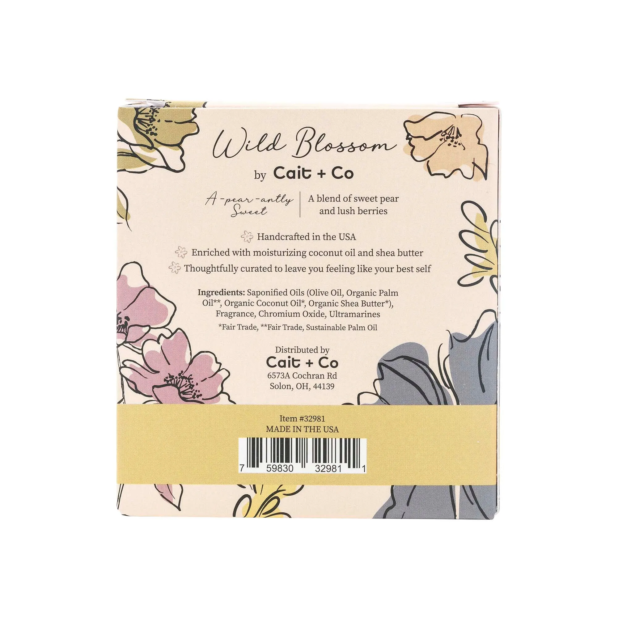 Wild Blossom Soap No. 12 - A-pear-antly Sweet