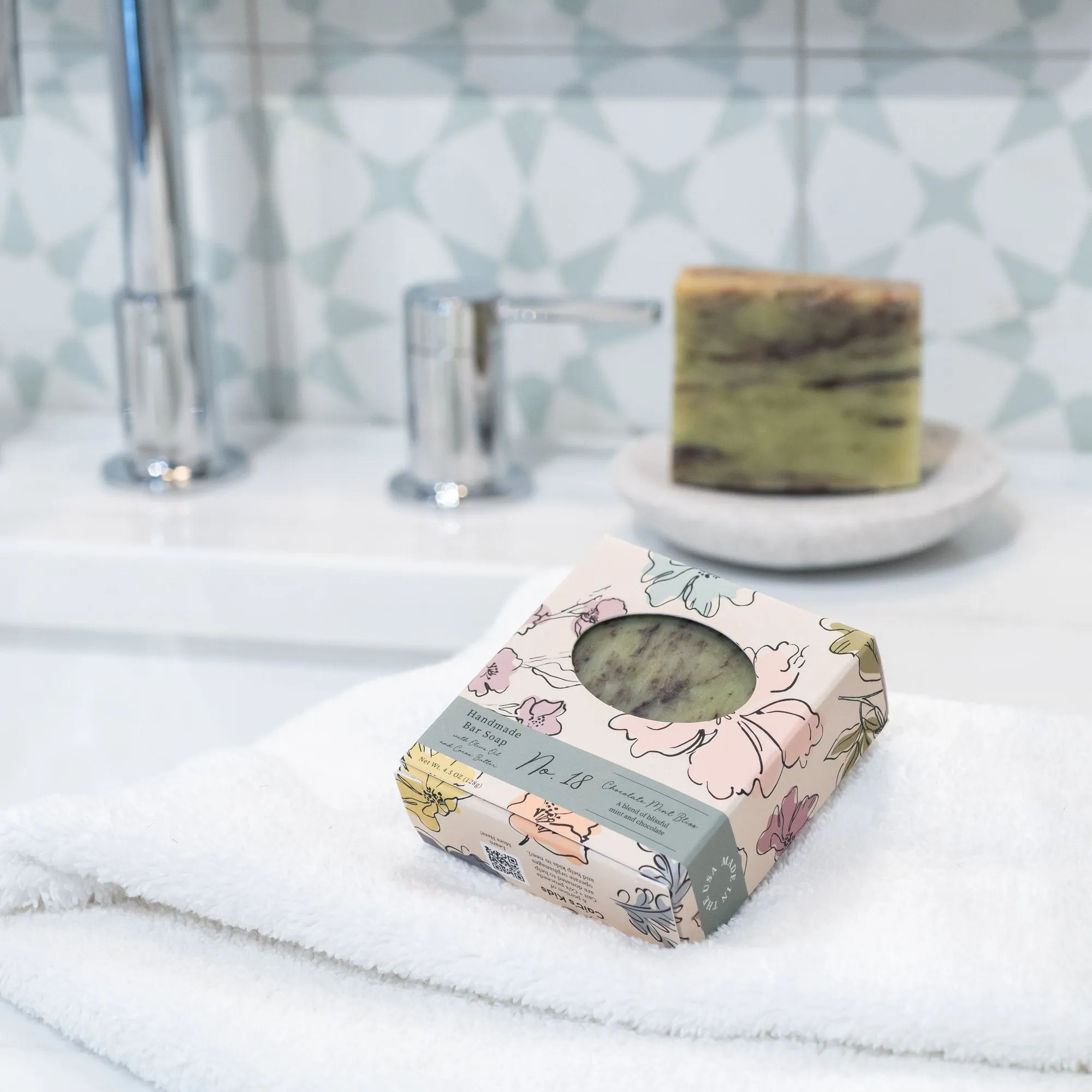 Wild Blossom Soap No. 18 - Chocolate Mint Bliss