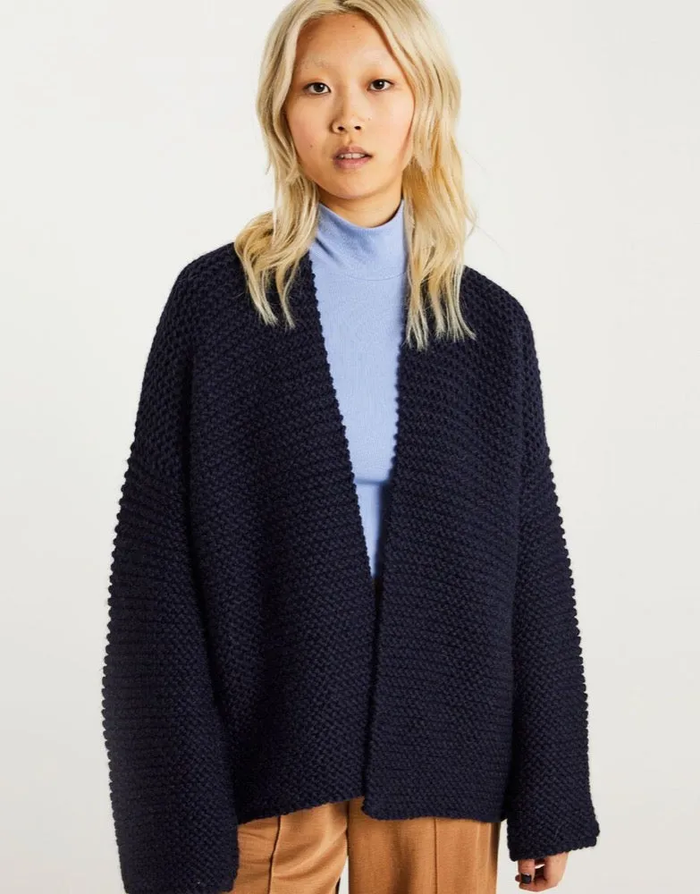 Wool & the Gang Breathe Cardigan Knitting Pattern