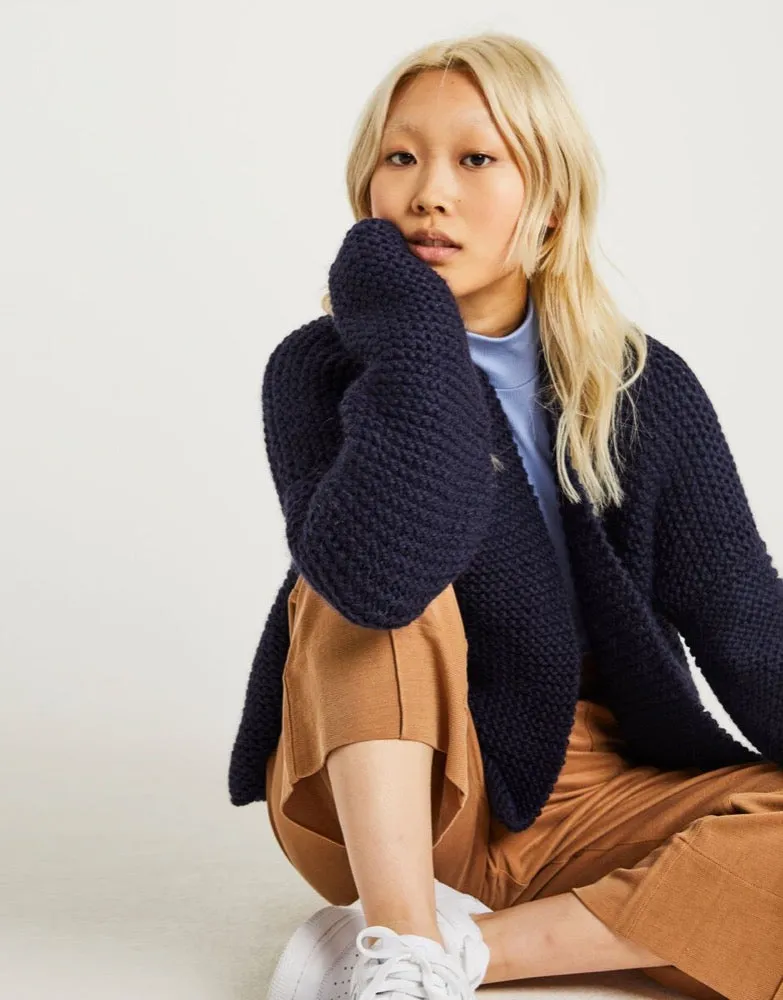 Wool & the Gang Breathe Cardigan Knitting Pattern
